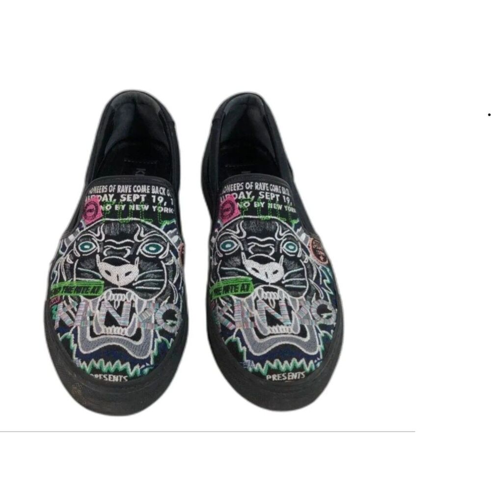 Kenzo Tiger Slip On Sneakers - Size 37/6.5